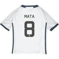 Manchester United Cup Third Shirt 2016-17 - Kids With Mata 8 Printing, White