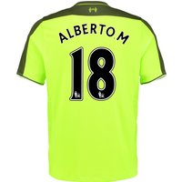 Liverpool Third Infant Kit 2016-17 With Alberto.M 18 Printing, Green