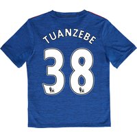 Manchester United Away Shirt 2016-17 - Kids With Tuanzebe 38 Printing, Blue