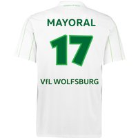 VfL Wolfsburg Away Shirt 2016-17 With Mayoral 17 Printing, White