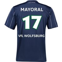 VfL Wolfsburg Third Shirt 2016-17 - Kids With Mayoral 17 Printing, Navy