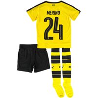BVB Home Mini Kit 2016-17 With Merino 24 Printing, Yellow/Black
