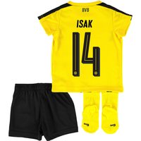 BVB Home Baby Kit 2016-17 With Isak 14 Printing, Yellow/Black