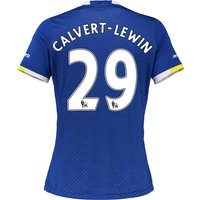 Everton Home Shirt 2016/17 - Womens With Calvert-Lewin 29 Printing, Blue