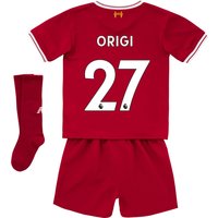 Liverpool Home Infant Kit 2017-18 With Origi 27 Printing, Red