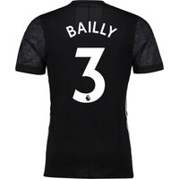 Manchester United Away Adi Zero Shirt 2017-18 With Bailly 3 Printing, Black