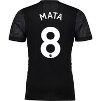 Manchester United Away Adi Zero Shirt 2017-18 With Mata 8 Printing, Black