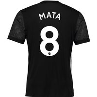 Manchester United Away Shirt 2017-18 With Mata 8 Printing, Black