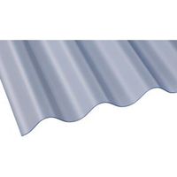 Clear Corrugated PVC Roofing Sheet 1830mm X 762mm Pack Of 10 - 5012032190043