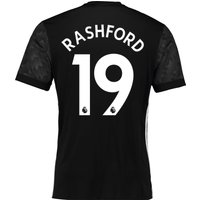 Manchester United Away Shirt 2017-18 With Rashford 19 Printing, Black