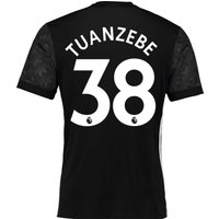 Manchester United Away Shirt 2017-18 With Tuanzebe 38 Printing, Black
