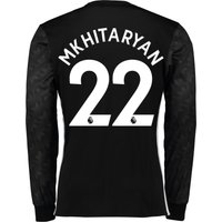 Manchester United Away Shirt 2017-18 - Long Sleeve With Mkhitaryan 22, Black
