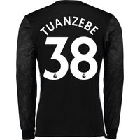 Manchester United Away Shirt 2017-18 - Long Sleeve With Tuanzebe 38 Pr, Black