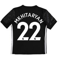 Manchester United Away Shirt 2017-18 - Kids With Mkhitaryan 22 Printin, Black
