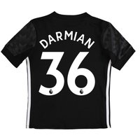 Manchester United Away Shirt 2017-18 - Kids With Darmian 36 Printing, Black