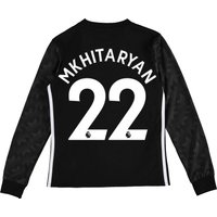 Manchester United Away Shirt 2017-18 - Kids - Long Sleeve With Mkhitar, Black