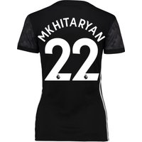 Manchester United Away Shirt 2017-18 - Womens With Mkhitaryan 22 Print, Black