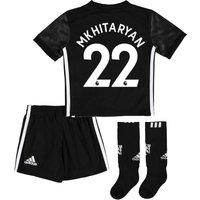 Manchester United Away Mini Kit 2017-18 With Mkhitaryan 22 Printing, Black