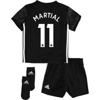Manchester United Away Baby Kit 2017-18 With Martial 11 Printing, Black