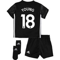 Manchester United Away Baby Kit 2017-18 With Young 18 Printing, Black