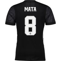 Manchester United Away Adi Zero Cup Shirt 2017-18 With Mata 8 Printing, Black