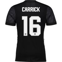 Manchester United Away Adi Zero Cup Shirt 2017-18 With Carrick 16 Prin, Black