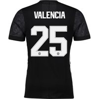 Manchester United Away Adi Zero Cup Shirt 2017-18 With Valencia 25 Pri, Black