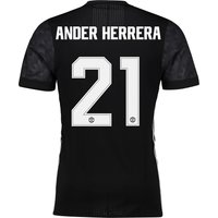 Manchester United Away Adi Zero Cup Shirt 2017-18 With Ander Herrera 2, Black
