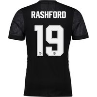 Manchester United Away Adi Zero Cup Shirt 2017-18 With Rashford 19 Pri, Black