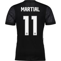 Manchester United Away Adi Zero Cup Shirt 2017-18 With Martial 11 Prin, Black