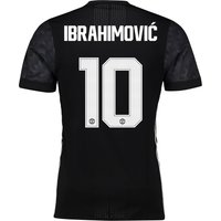 Manchester United Away Adi Zero Cup Shirt 2017-18 With Ibrahimovic 9 P, Black