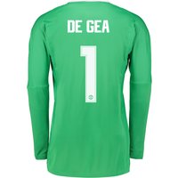 Manchester United Away Goalkeeper Cup Shirt 2017-18 With De Gea 1 Prin, Green