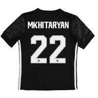 Manchester United Away Cup Shirt 2017-18 - Kids With Mkhitaryan 22 Pri, Black