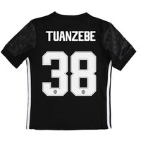 Manchester United Away Cup Shirt 2017-18 - Kids With Tuanzebe 38 Print, Black