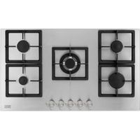 Cooke & Lewis CLGSS-90 5 Burner Cast Iron & Stainless Steel Gas Gas Hob