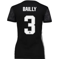Manchester United Away Cup Shirt 2017-18 - Womens With Bailly 3 Printi, Black