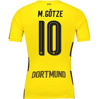 BVB Home Authentic Shirt 2017-18 With M. Götze 10 Printing, Yellow/Black