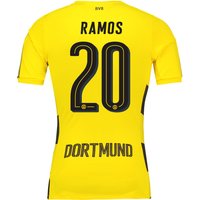 BVB Home Authentic Shirt 2017-18 With Ramos 20 Printing, Yellow/Black