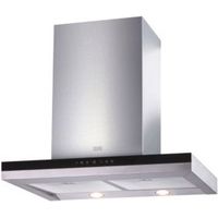 Cooke & Lewis CLBHGH-90 Stainless Steel Half Glass Box Cooker Hood (W) 900mm