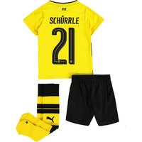 BVB Home Minikit 2017-18 With Schürrle 21 Printing, Yellow/Black