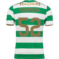 Celtic Home Elite Shirt 2017-18 With Thomson 52 Printing, Green/White