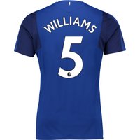 Everton Home Shirt 2017/18 With Williams 5 Printing, Blue