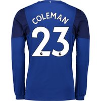 Everton Home Shirt 2017/18 - Long Sleeved With Coleman 23 Printing, Blue