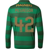 Celtic Away Shirt 2017-18 - Long Sleeve With McGregor 42 Printing, Black