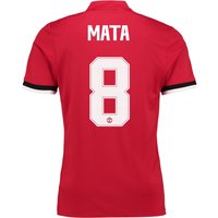 Manchester United Home Cup Shirt 2017-18 With Mata 8 Printing, N/A