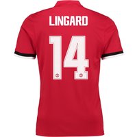 Manchester United Home Cup Shirt 2017-18 With Lingard 14 Printing, N/A