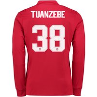 Manchester United Home Cup Shirt 2017-18 - Long Sleeve With Tuanzebe 3, N/A
