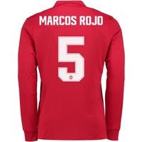 Manchester United Home Cup Shirt 2017-18 - Kids - Long Sleeve With Mar, N/A