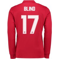 Manchester United Home Cup Shirt 2017-18 - Kids - Long Sleeve With Bli, N/A