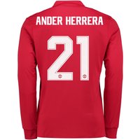 Manchester United Home Cup Shirt 2017-18 - Kids - Long Sleeve With And, N/A